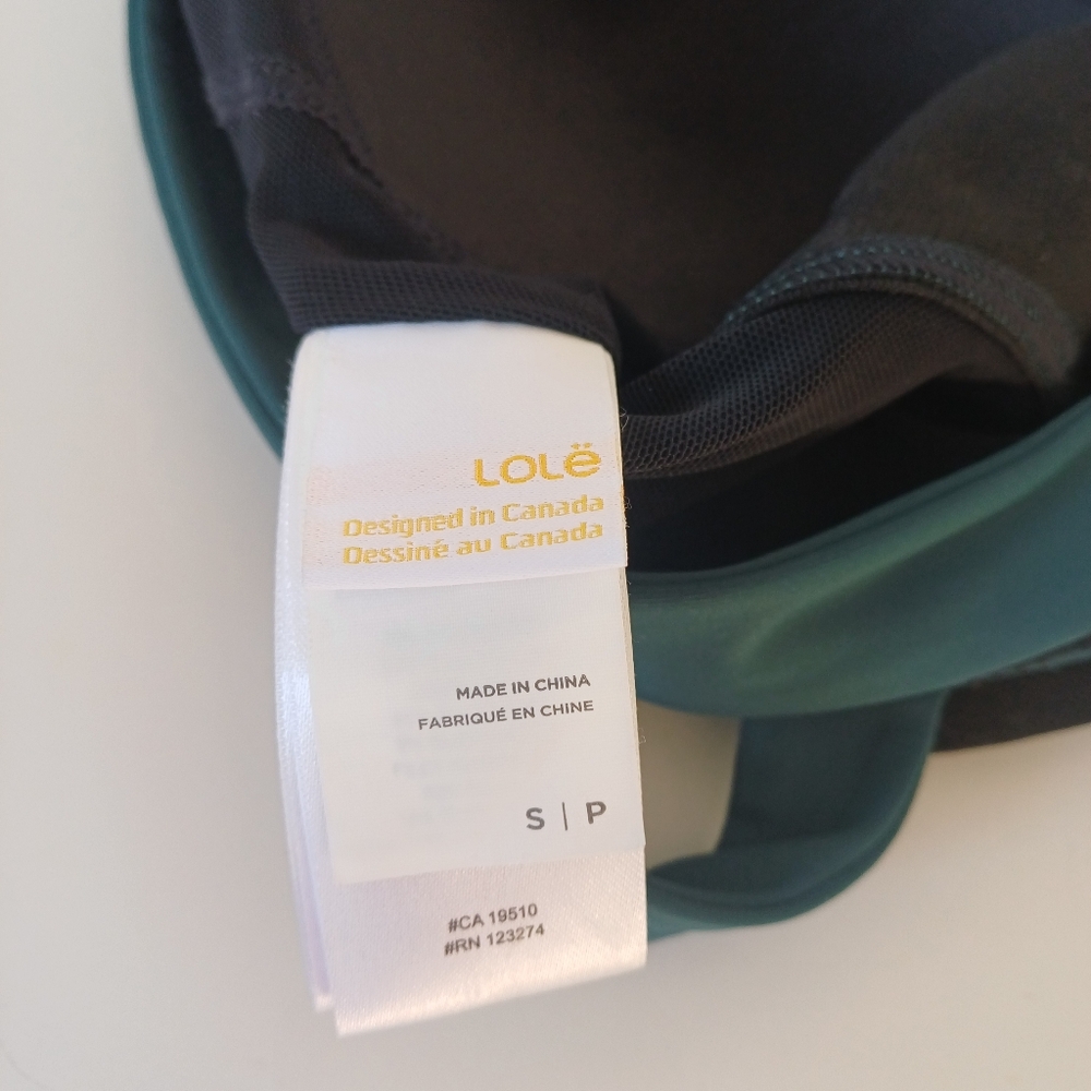 Lolë Step up Emerald Green Sports Bra Workout Top Size S/P - Picture 3 of 5